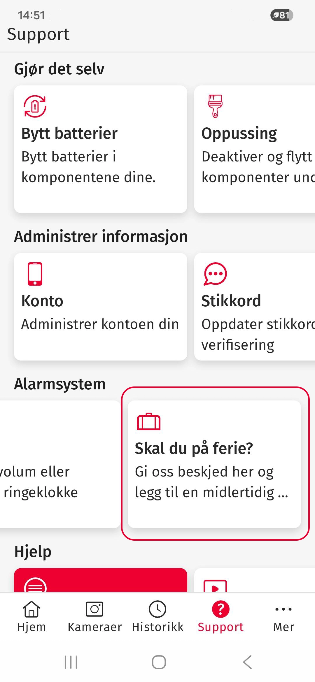 steg 2 - tryll på Skal du på ferie? under alarmsystem steg 2 - tryll på Skal du på ferie? under alarmsystem