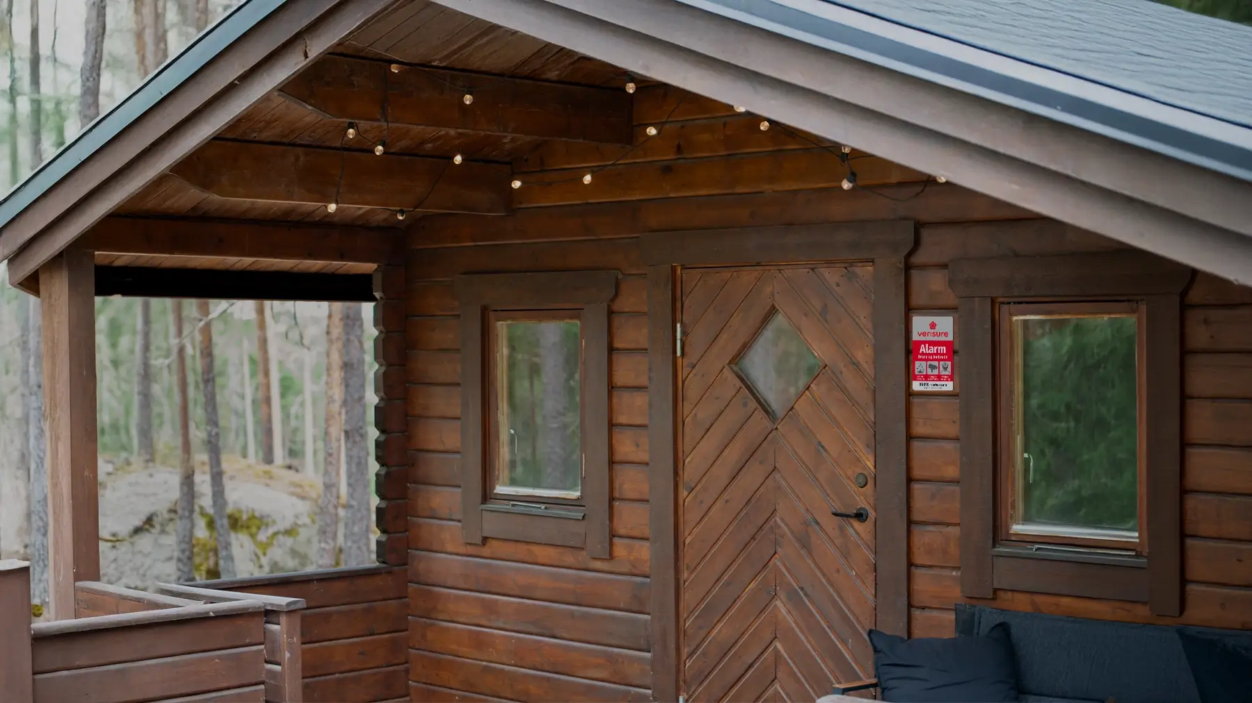 Alarm på hytta