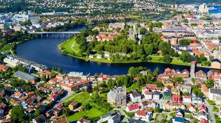 Trondheim flyfoto