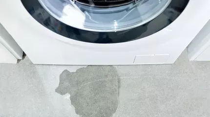 Vannlekkasje fra vaskemaskin Vannlekkasje fra vaskemaskin