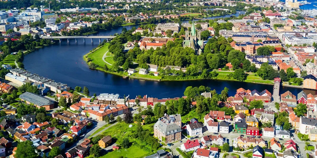 Trondheim by, en av de tryggeste i Europa i 2025
