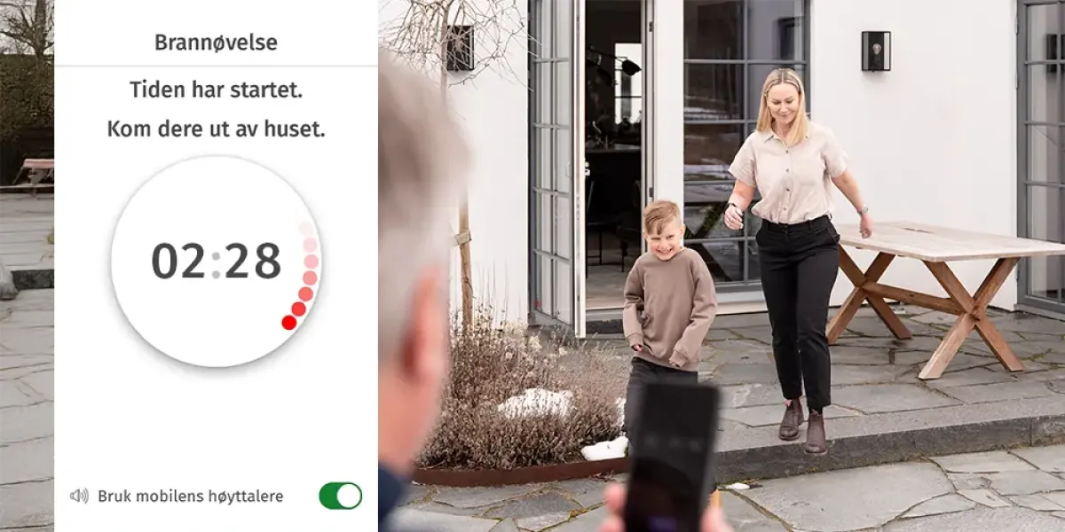 brannøvelse i verisure appen