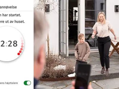brannøvelse i verisure appen