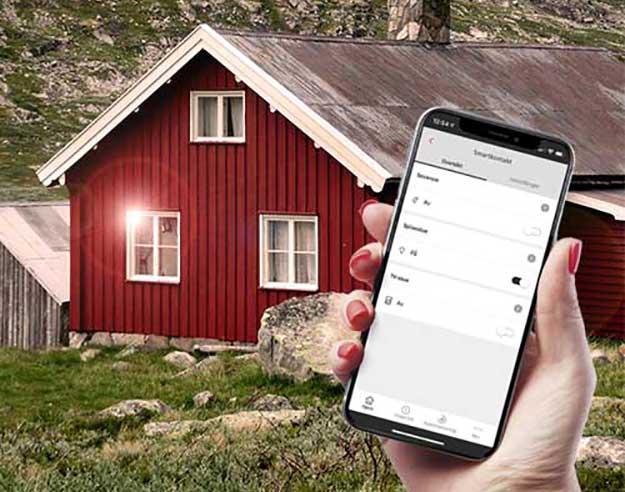 Styr panelovn tilkoblet Smartkontakt med Verisure App