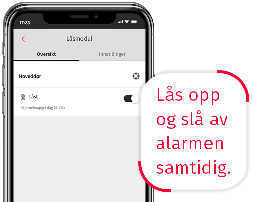 Verisure app styrer Yale Doorman dørlås