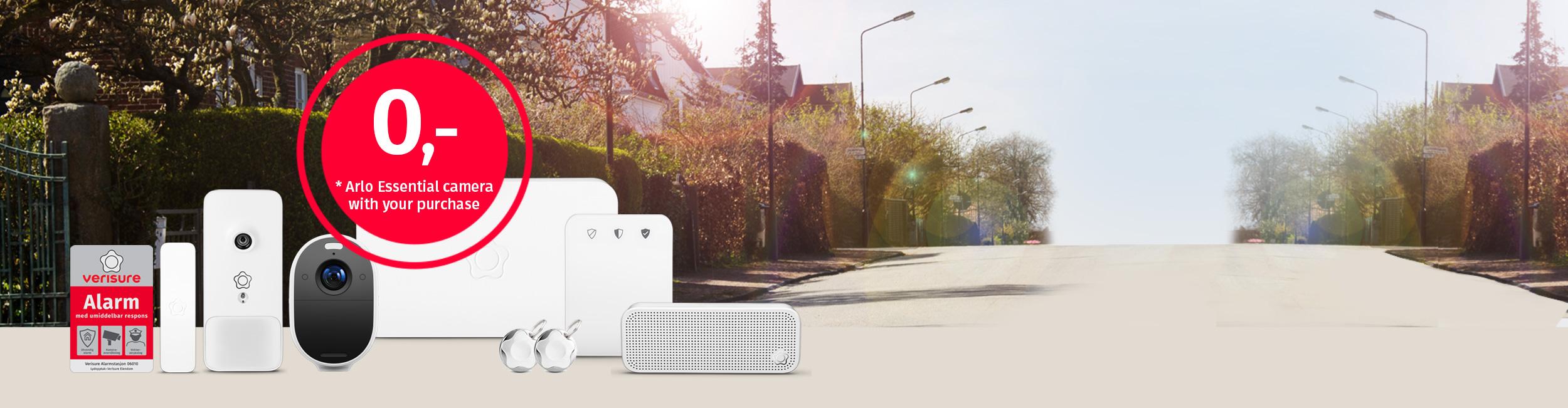 Get an Arlo Essential camera when buying an alarm