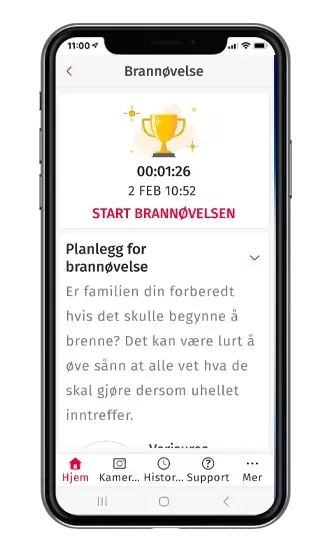 verisure app brannøvelse
