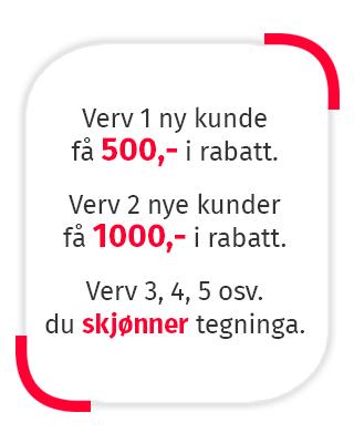 Verv en venn og få premie
