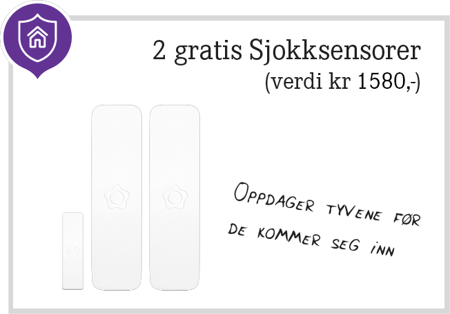 Få med 2 gratis sjokksensorer