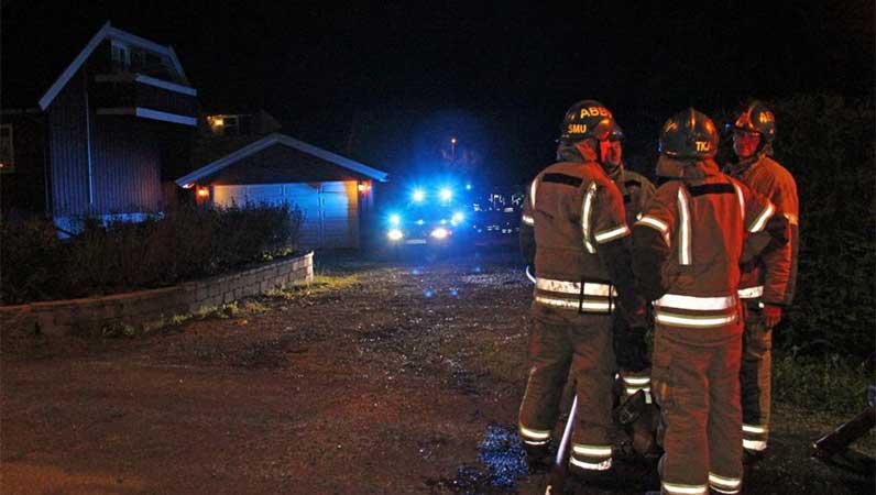 Utrykning etter brann natt