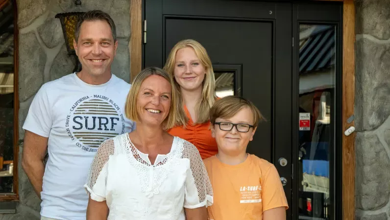 Familien Baråker er fornøyde med Verisure boligalarm