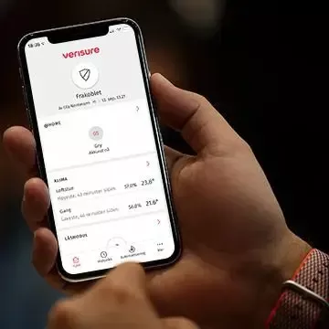 Verisure app skjermbilder