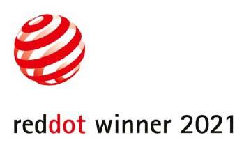 Red Dot design vinner 2021 logo