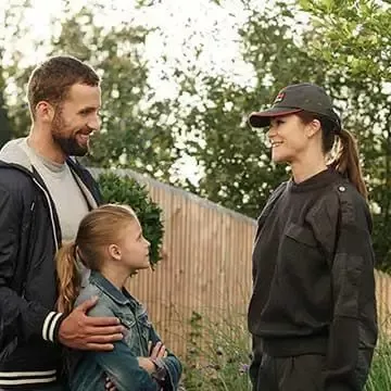 Vekterutrykning til familie med alarm