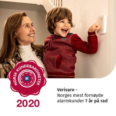 Verisure vinner Norsk kundebarometer 2020