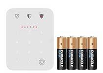 Betjeningspanel batterier